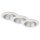 Briloner 7041-036 - НАБОР 3x Светодиодный встроенный светильник для ванной комнаты LED/4,9W/230V IP44 белый