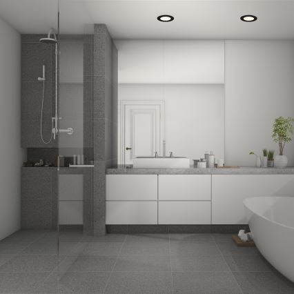 Briloner 7049015 - диммируемый встраиваемый потолочный светильник для ванной LED/6W/230V 3000K IP44 чёрный