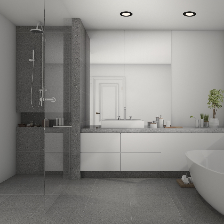 Briloner 7049015 - диммируемый встраиваемый потолочный светильник для ванной LED/6W/230V 3000K IP44 чёрный