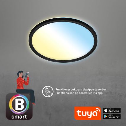 Briloner 7058-015 - Світлодіодний світильник з регулюванням яскравості SLIM LED/18W/230V 2700-6500K Wi-Fi Tuya + пульт дистанційного керування