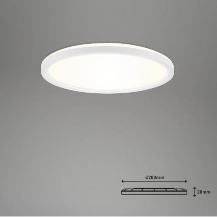 Briloner 7058-016 - Светодиодный светильник с регулированием яркости SLIM LED/18W/230V 2700-6500K Wi-Fi Tuya + дистанционное управление