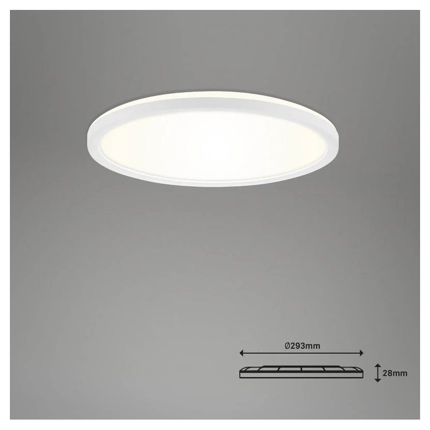 Briloner 7058-016 - Светодиодный светильник с регулированием яркости SLIM LED/18W/230V 2700-6500K Wi-Fi Tuya + дистанционное управление
