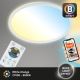 Briloner 7058-016 - Светодиодный светильник с регулированием яркости SLIM LED/18W/230V 2700-6500K Wi-Fi Tuya + дистанционное управление