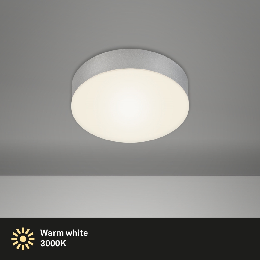 Briloner 7064014 - Стельовий LED світильник FLAME LED/11W/230V срібний