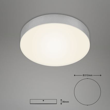 Briloner 7065-014 - Светодиодный потолочный светильник FLAME LED/16W/230V серебристый
