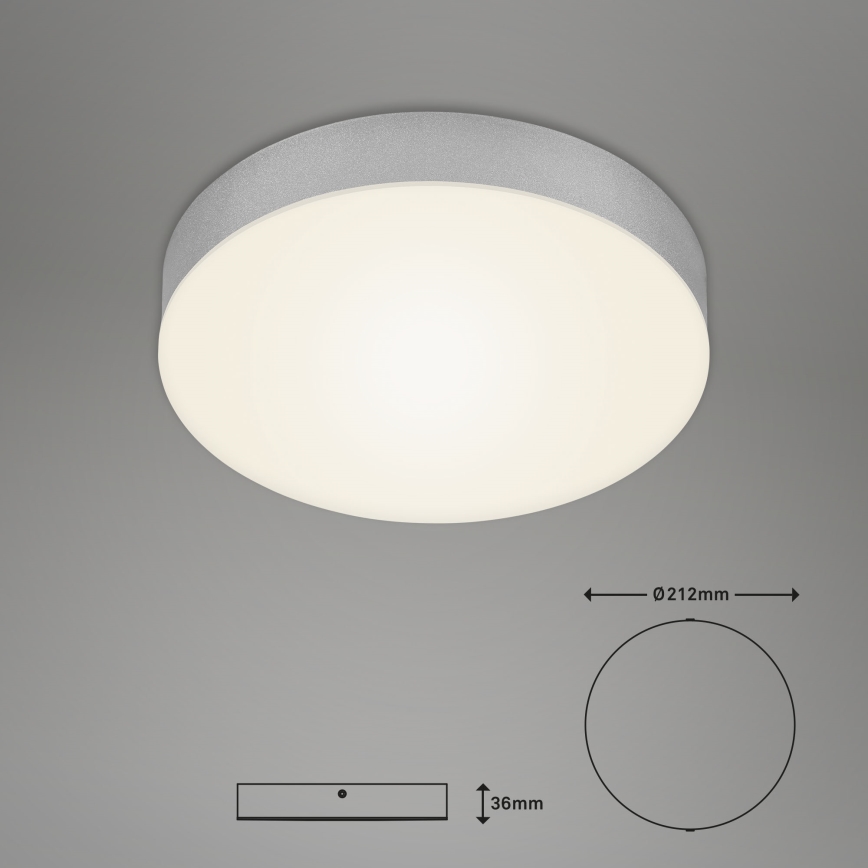 Briloner 7065-014 - Светодиодный потолочный светильник FLAME LED/16W/230V серебристый