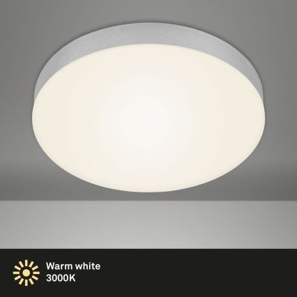 Briloner 7066-014 - Стельовий LED світильник FLAME LED/21W/230V 3000K срібний діаметр 28,7 см