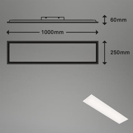 Briloner 7067-016 - Светодиодный потолочный светильник SIMPLE LED/24W/230V