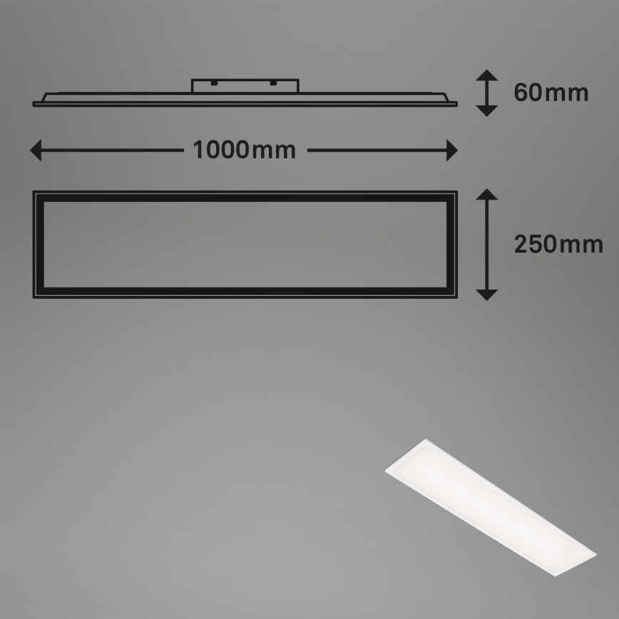 Briloner 7067-016 - Светодиодный потолочный светильник SIMPLE LED/24W/230V