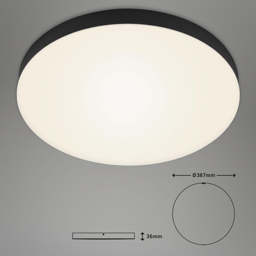 Briloner 7068-015 - Стельовий LED світильник FLAME LED/24,5W/230V 3000K чорний
