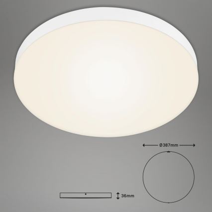 Briloner 7068-016 - Стельовий LED світильник FLAME LED/24,5W/230V 3000K діаметр 38 см білий