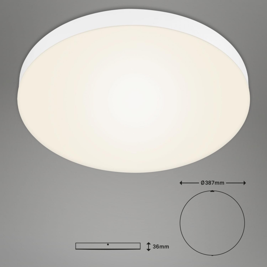 Briloner 7068-016 - Стельовий LED світильник FLAME LED/24,5W/230V 3000K діаметр 38 см білий