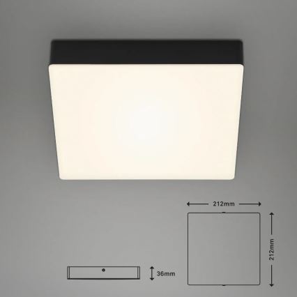 Briloner 7070-015 - Стельовий LED світильник FLAME LED/16W/230V чорний