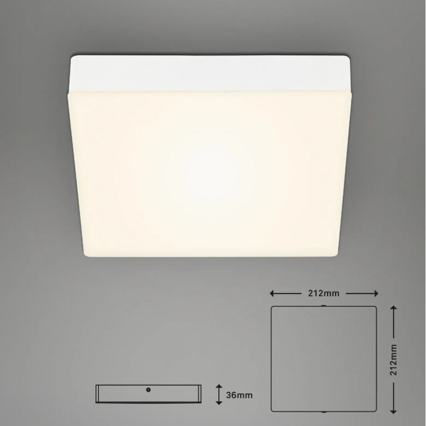 Briloner 7070-016 - Стельовий LED світильник FLAME LED/16W/230V білий
