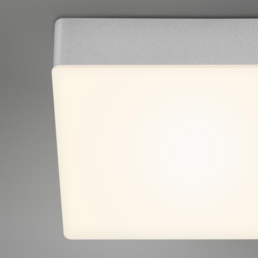 Briloner 7071-014 - Стельовий LED світильник FLAME LED/21W/230V 3000K 28,7x28,7 см срібний