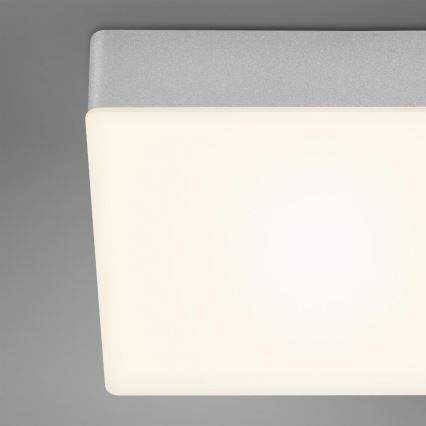 Briloner 7071-014 - Светодиодный потолочный светильник FLAME LED/21W/230V 3000K 28,7x28,7 см серебристый