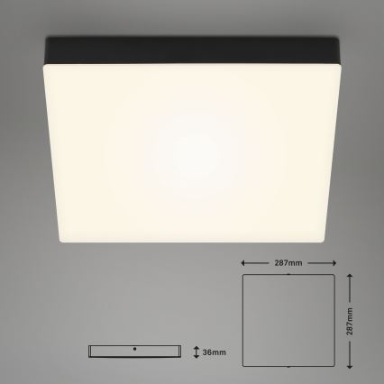 Briloner 7071015 - Стельовий LED світильник FLAME LED/21W/230V чорний
