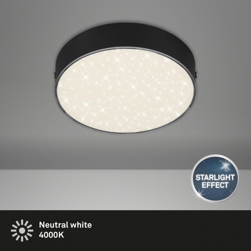 Briloner 7072-415 - Светодиодный потолочный светильник STAR SKY LED/11W/230V 4000K диаметр 15 см черный