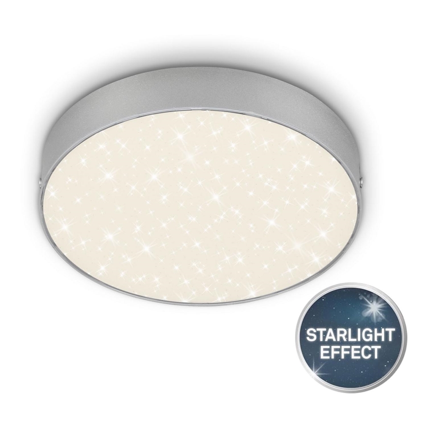 Briloner 7073-414 - Светодиодный потолочный светильник STAR SKY LED/16W/230V 4000K диаметр 21 см серебристый