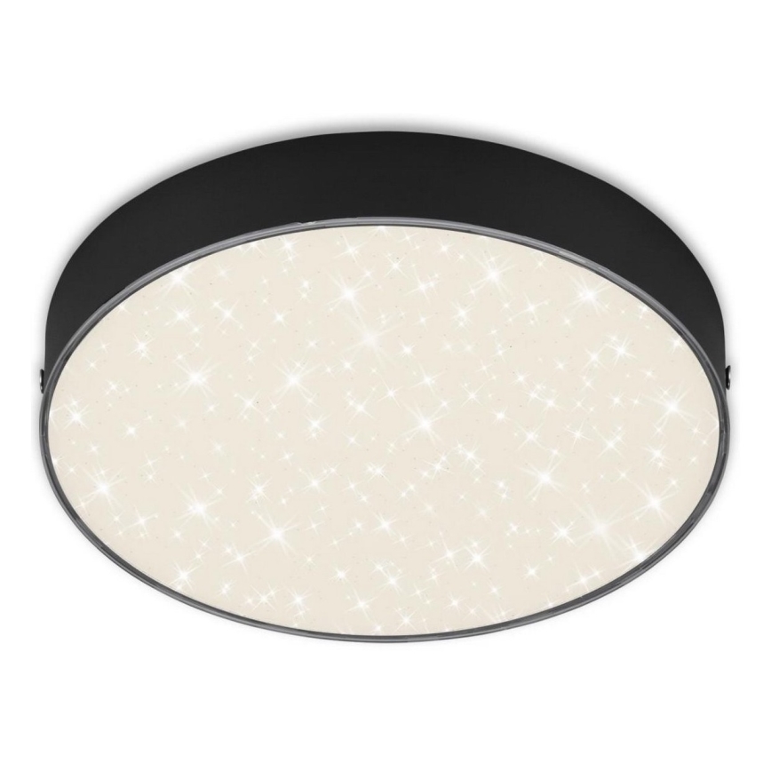 Briloner 7073-415 - Стельовий LED світильник STAR SKY LED/16W/230V 4000K діаметр 21 см чорний