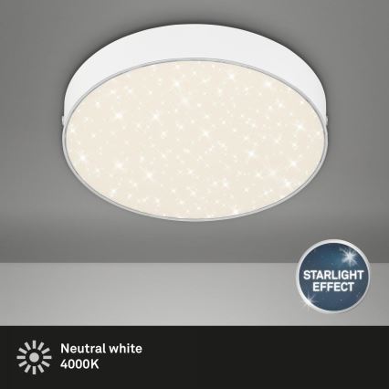Briloner 7073-416 - Светодиодный потолочный светильник STAR SKY LED/16W/230V 4000K диаметр 21 см белый