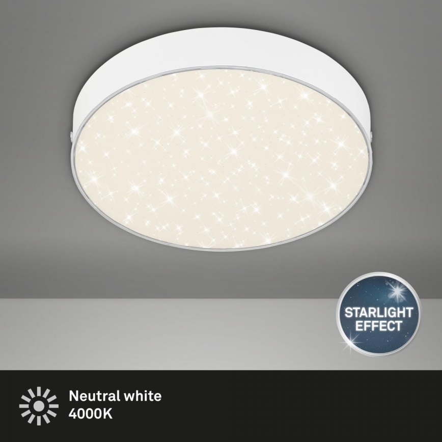 Briloner 7073-416 - Светодиодный потолочный светильник STAR SKY LED/16W/230V 4000K диаметр 21 см белый