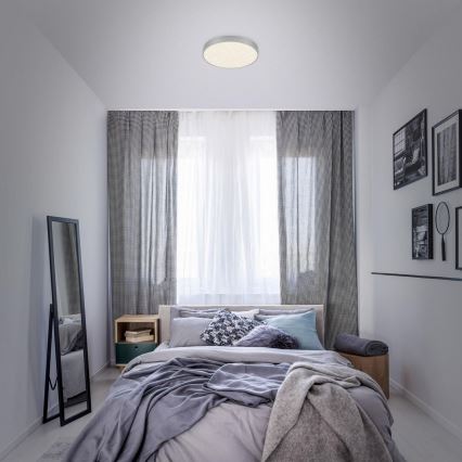 Briloner 7074-414 - Светодиодный потолочный светильник STAR SKY LED/21W/230V 4000K диаметр 28 см серебристый
