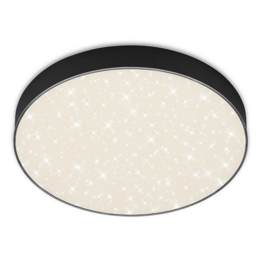 Briloner 7074-415 - Стельовий LED світильник STAR SKY LED/21W/230V 4000K діаметр 28 см чорний