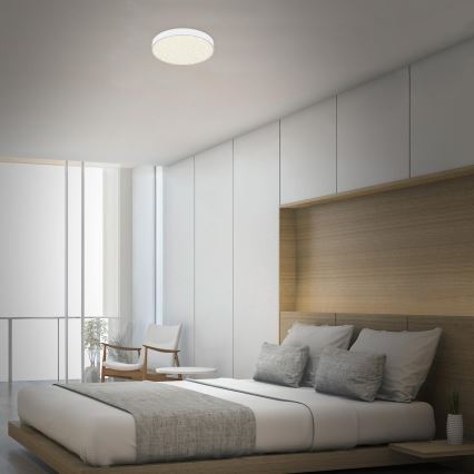 Briloner 7074-416 - Стельовий LED світильник STAR SKY LED/21W/230V 4000K діаметр 28 см білий