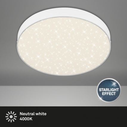 Briloner 7074-416 - Стельовий LED світильник STAR SKY LED/21W/230V 4000K діаметр 28 см білий