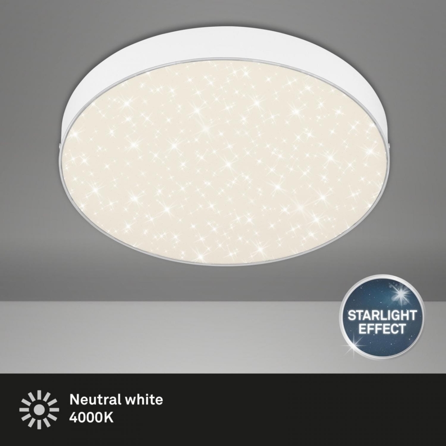 Briloner 7074-416 - Стельовий LED світильник STAR SKY LED/21W/230V 4000K діаметр 28 см білий