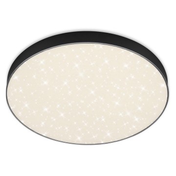 Briloner 7075-415 - Стельовий LED світильник STAR SKY LED/24,5W/230V 4000K діаметр 38 см чорний