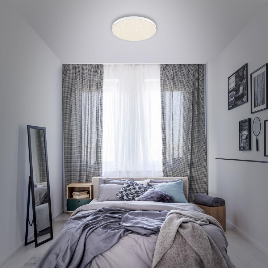 Briloner 7075-416 - Стельовий LED світильник STAR SKY LED/24,5W/230V 4000K діаметр 38 см білий