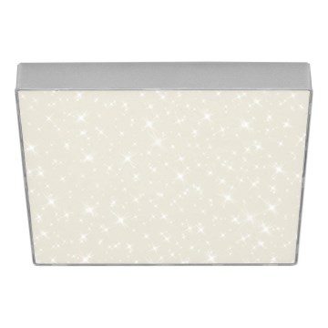 Briloner 7078-414 - Светодиодный потолочный светильник STAR SKY LED/21W/230V 4000K 28x28 см серебристый
