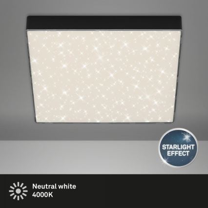 Briloner 7078-415 - Светодиодный потолочный светильник STAR SKY LED/21W/230V 4000K 28x28 см черный