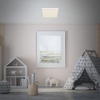 Briloner 7078-416 - Стельовий LED світильник STAR SKY LED/21W/230V 4000K 28x28 см білий