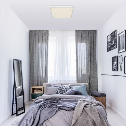 Briloner 7078-416 - Стельовий LED світильник STAR SKY LED/21W/230V 4000K 28x28 см білий