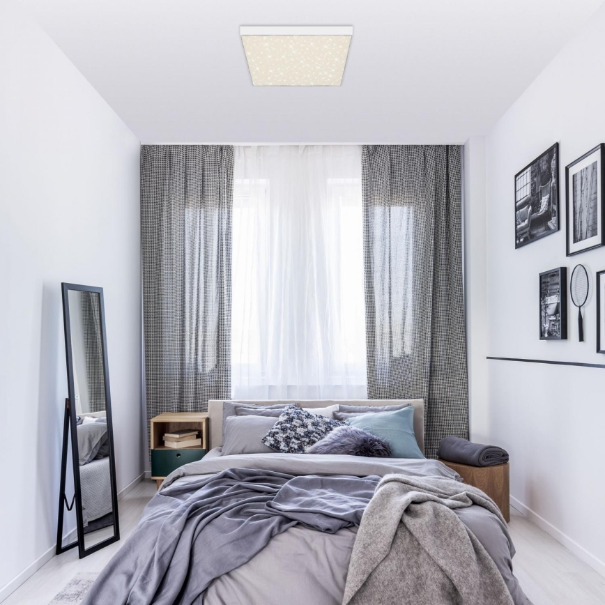 Briloner 7078-416 - Стельовий LED світильник STAR SKY LED/21W/230V 4000K 28x28 см білий