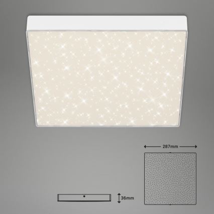 Briloner 7078-416 - Стельовий LED світильник STAR SKY LED/21W/230V 4000K 28x28 см білий