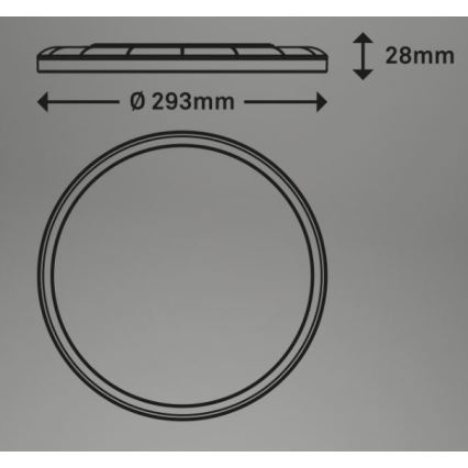 Briloner 7079-015 - Светодиодный потолочный светильник с регулированием яркости SLIM LED/18W/230V 2700-6500K + дистанционное управление