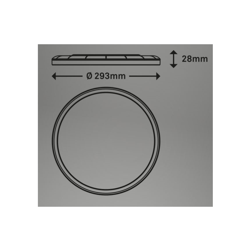 Briloner 7079-015 - Светодиодный потолочный светильник с регулированием яркости SLIM LED/18W/230V 2700-6500K + дистанционное управление