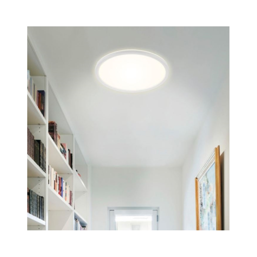 Briloner 7079-016 - Светодиодный потолочный светильник с регулированием яркости SLIM LED/18W/230V 2700-6500K + дистанционное управление