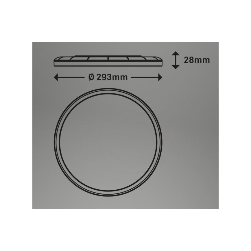 Briloner 7079-016 - Светодиодный потолочный светильник с регулированием яркости SLIM LED/18W/230V 2700-6500K + дистанционное управление