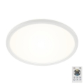 Briloner 7079-016 - Світильник стельовий світлодіодний затемнюваний SLIM LED/18W/230V 2700-6500K + дистанційне керування