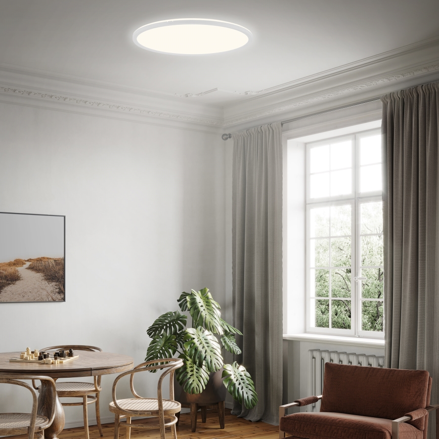 Briloner 7080-016 - Светодиодный потолочный светильник с регулированием яркости SLIM LED/22W/230V 2700-6500K + дистанционное управление