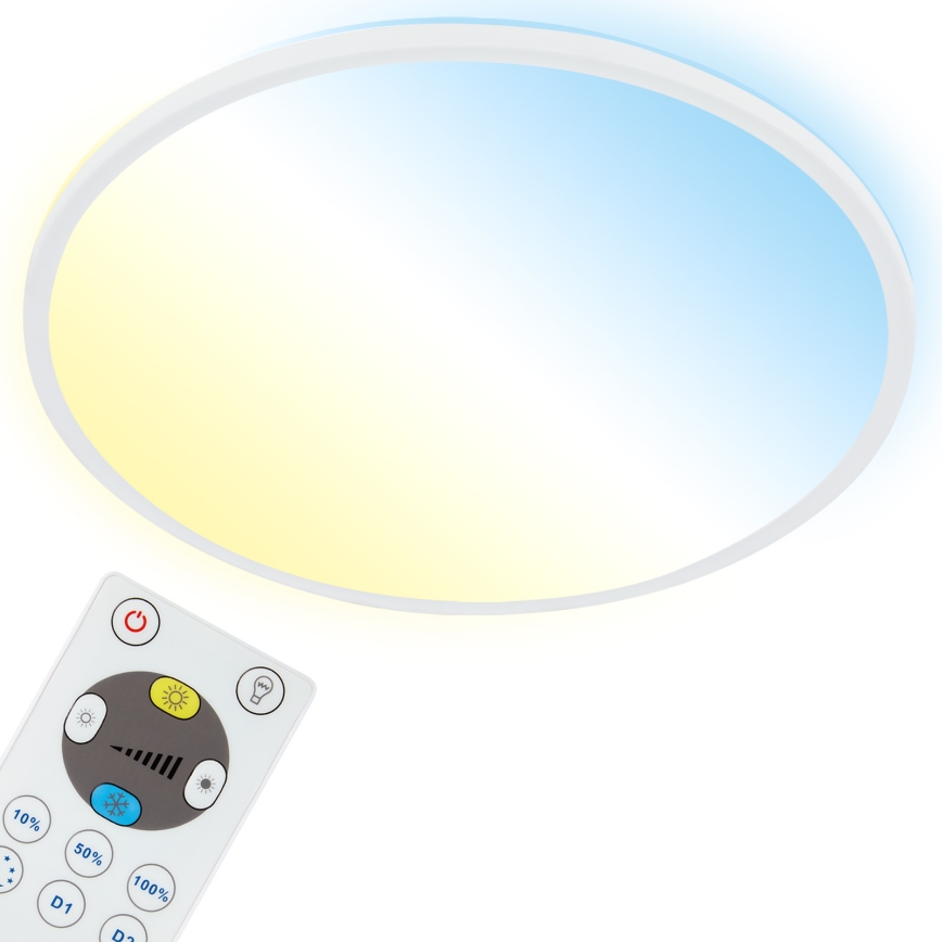 Briloner 7080-016 - Светодиодный потолочный светильник с регулированием яркости SLIM LED/22W/230V 2700-6500K + дистанционное управление