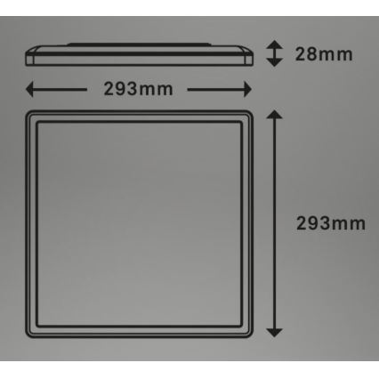 Briloner 7081-015 - Светодиодный потолочный светильник с регулированием яркости SLIM LED/18W/230V 2700-6500K + дистанционное управление
