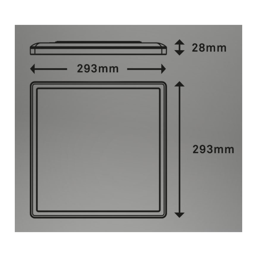 Briloner 7081-015 - Светодиодный потолочный светильник с регулированием яркости SLIM LED/18W/230V 2700-6500K + дистанционное управление