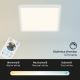 Briloner 7081-016 - Стельовий LED світильник з регулюванням яскравості SLIM LED/18W/230V 2700-6500K + дистанційне керування