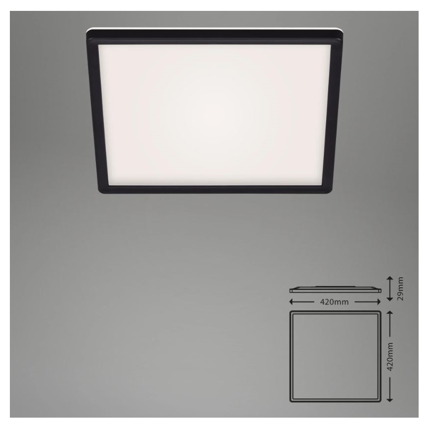 Briloner 7082-015 - Стельовий LED світильник з регулюванням яскравості SLIM LED/22W/230V 2700-6500K + дистанційне керування
